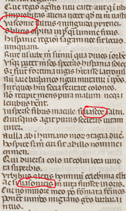 Epístola X fragmento. Ausonio-Paulino di Nola